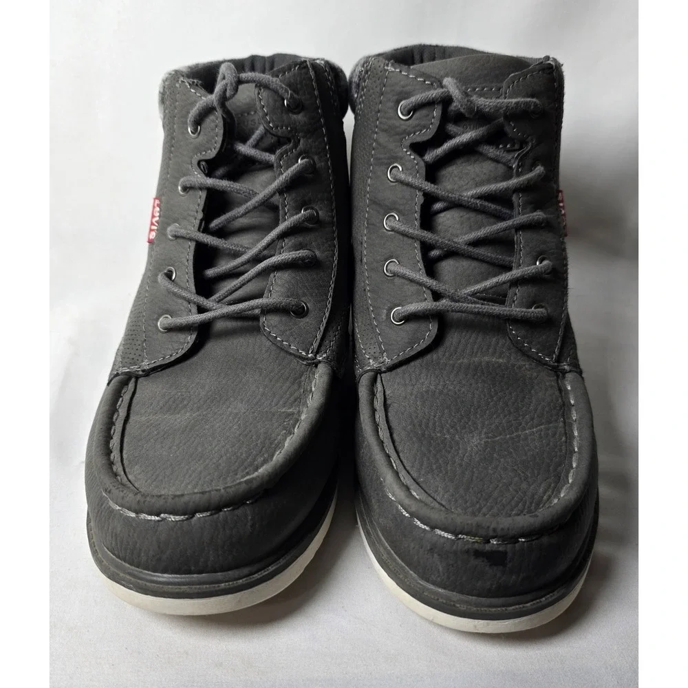 Levis Boots Kids Boys 5 Ankle Boots Gray Lace Comfort Trendy